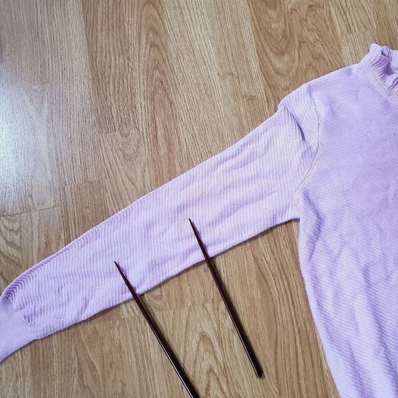 J. CREW | Ruffle Neck Pullover Sweater - [Small, Soft Peony Pink] - Picture 15 of 15